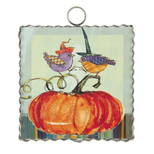 Mini Fall Witch Birds Print