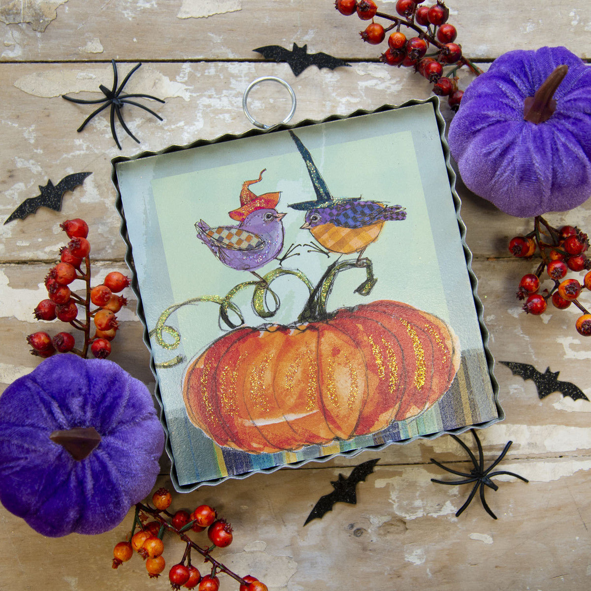 Mini Fall Witch Birds Print