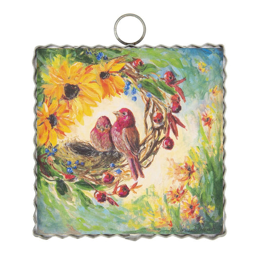 Mini Fall Finches Print