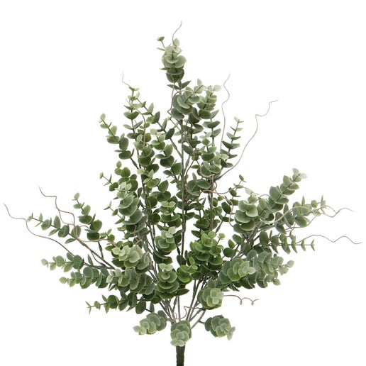 Faux Eucalyptus Twig Bush - Gray