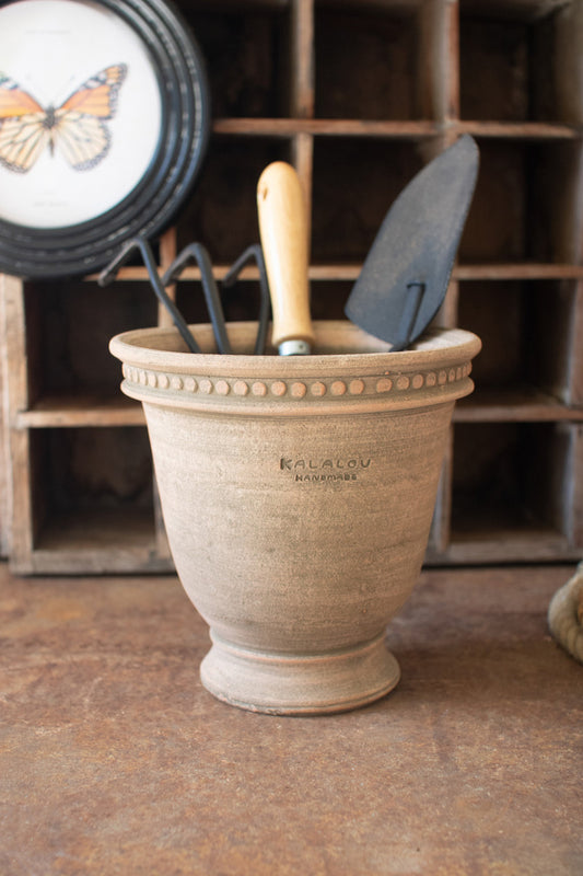 LARGE CLAY URN PLANTER