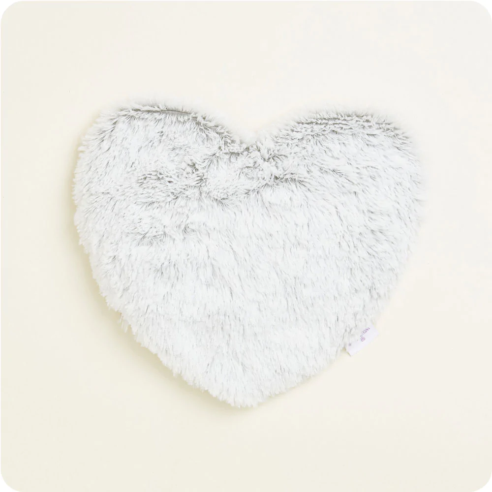 Marshmallow Gray Warmie Heart