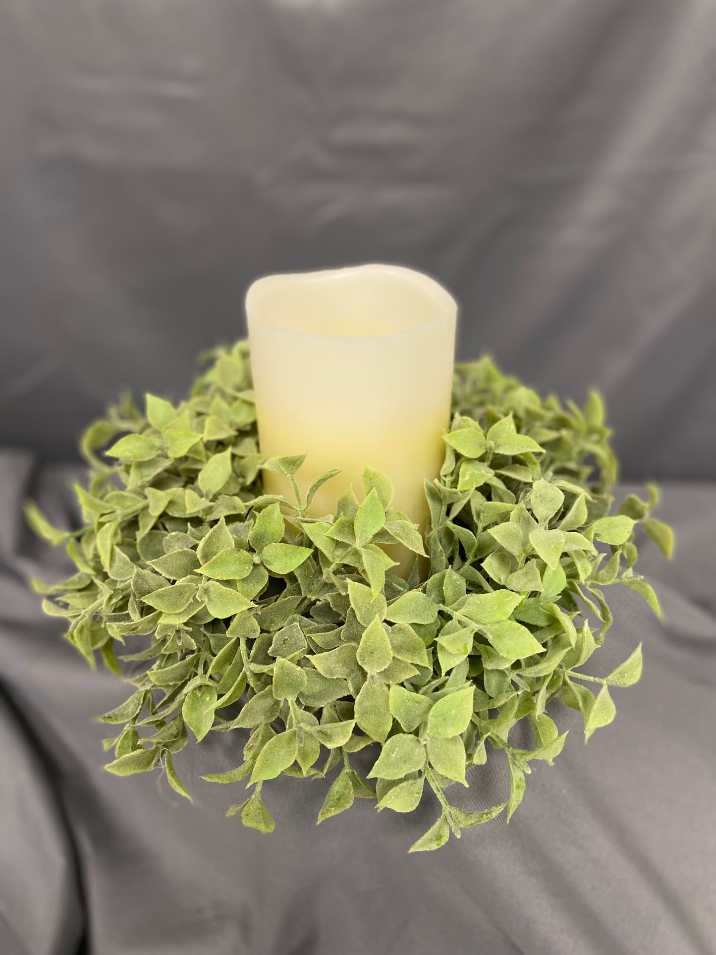 Laurel Candle Wreath