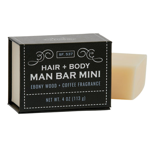 MAN BAR™ MINI Hair & Body - Ebony Wood & Coffee