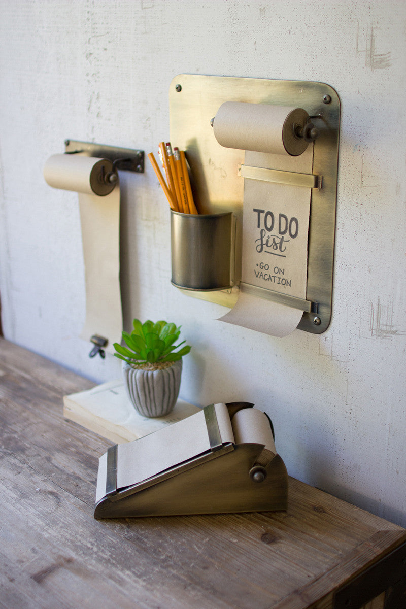 SMALL HANGING NOTE ROLL WITH ONE BRASS CLIP