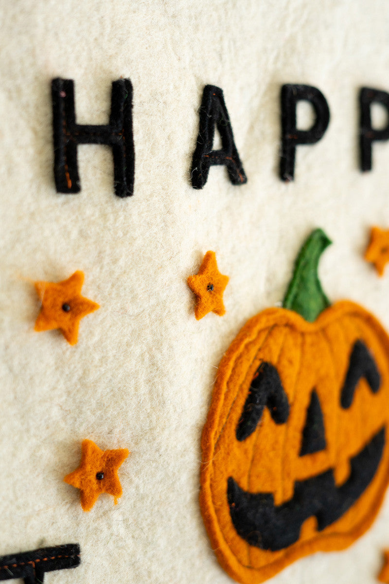 Felt Happy Halloween Door Hanger