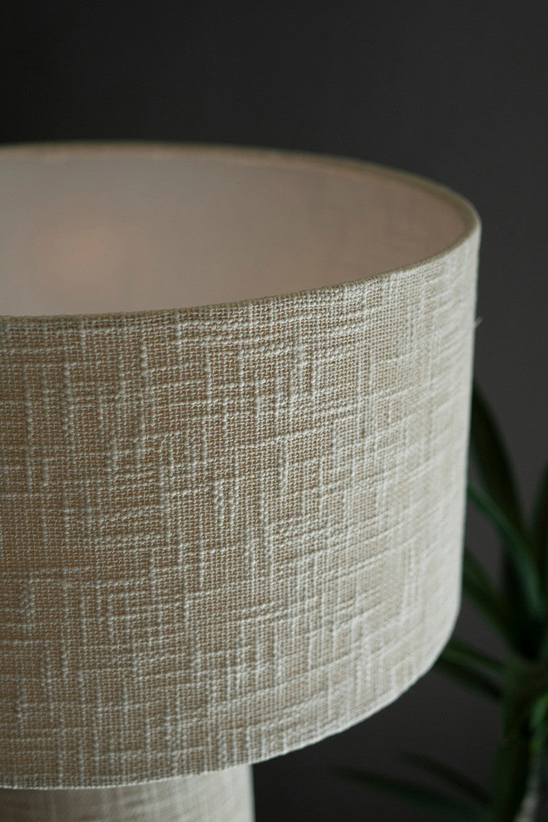 Boucle Fabric Table Lamp with Shade