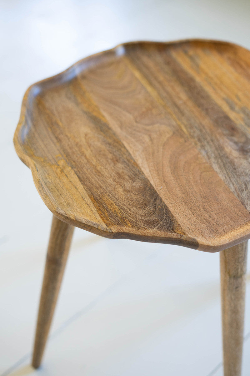 ORGANIC WOODEN ACCENT TABLE