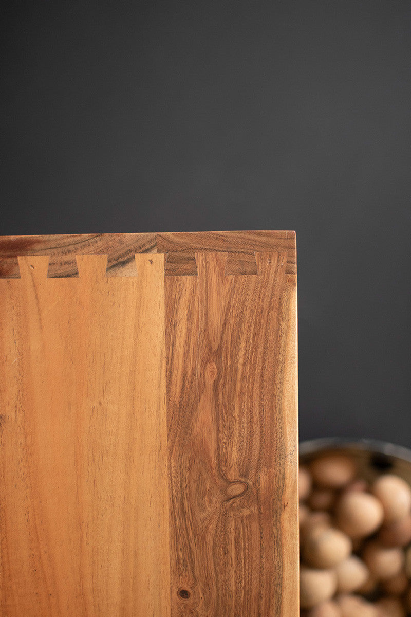 Adjustable Acacia Wood Coffee Table