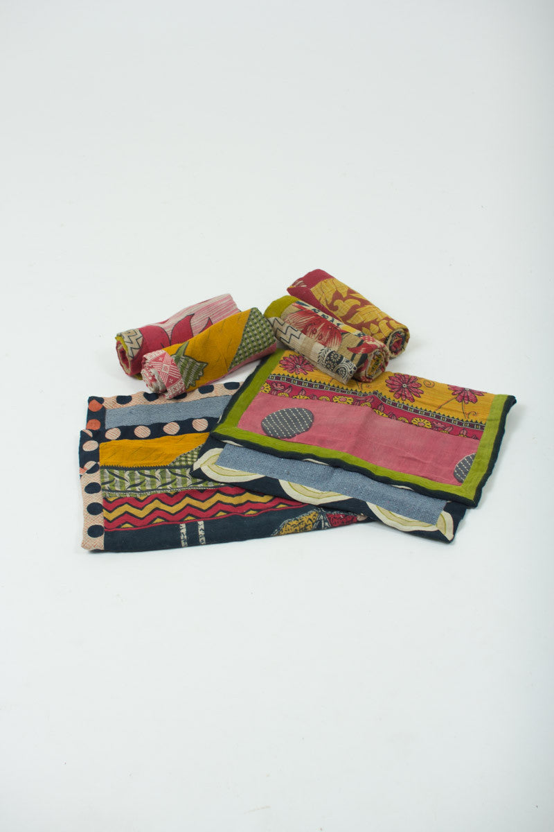 SET OF SIX KANTHA PLACEMATS