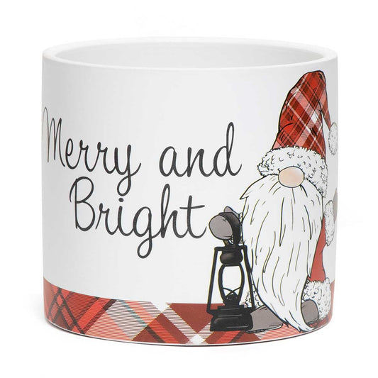 MERRY AND BRIGHT POT WHITE