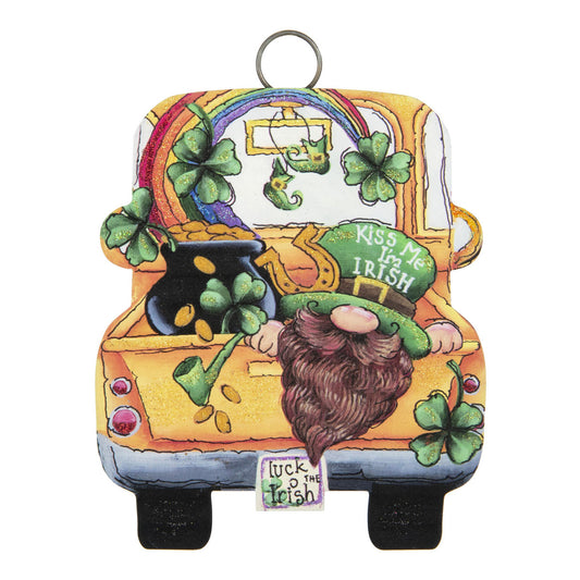 Mini "Kiss Me, I'm Irish" Truck Charm