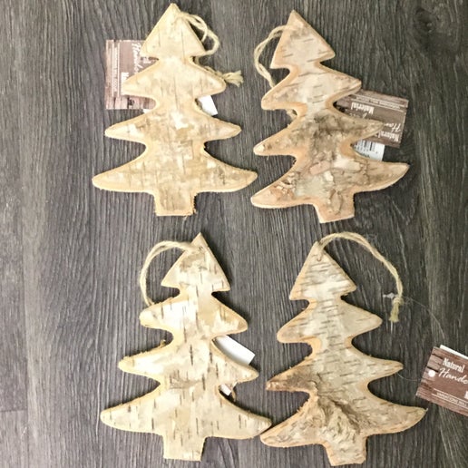 Wooden Tree Ornaments