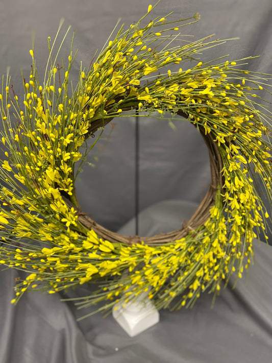 Yellow Wildflower Wreath