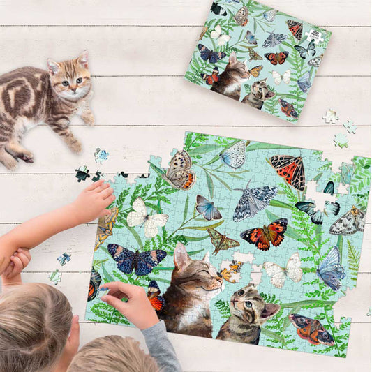 Butterfly and Kitten Friends Puzzle 500 pc.