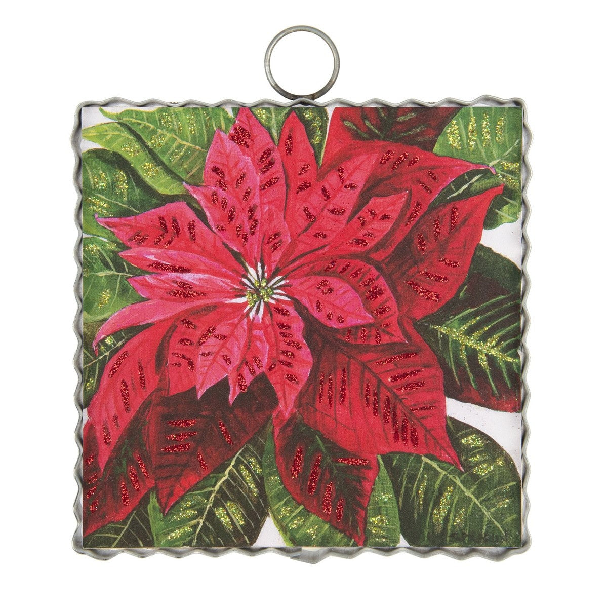 Mini Brilliant Poinsettia Print