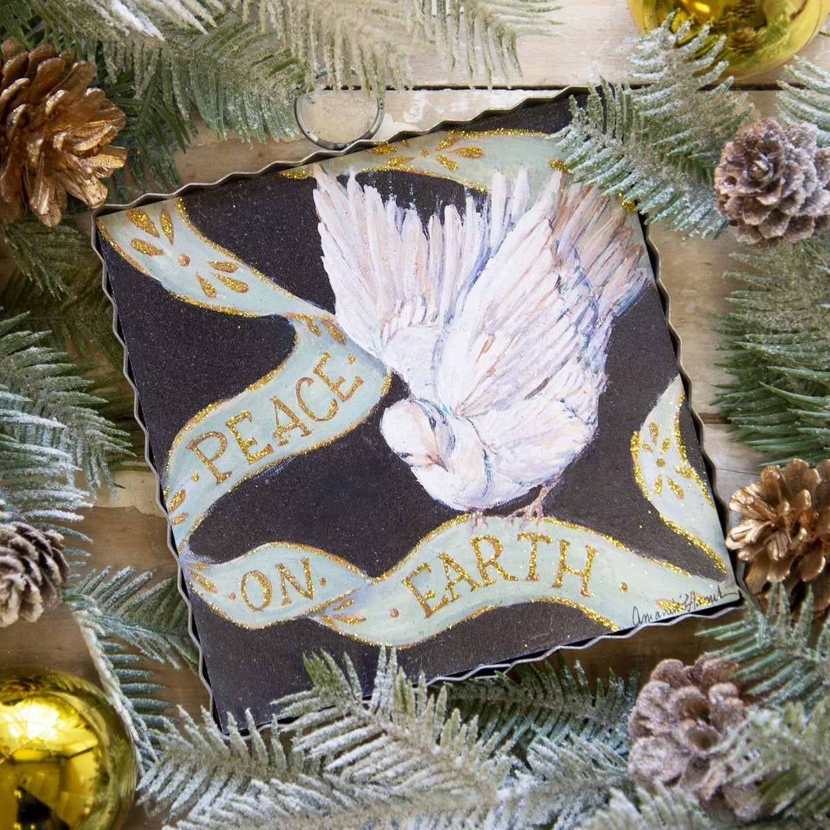 Mini Peace On Earth Dove Print