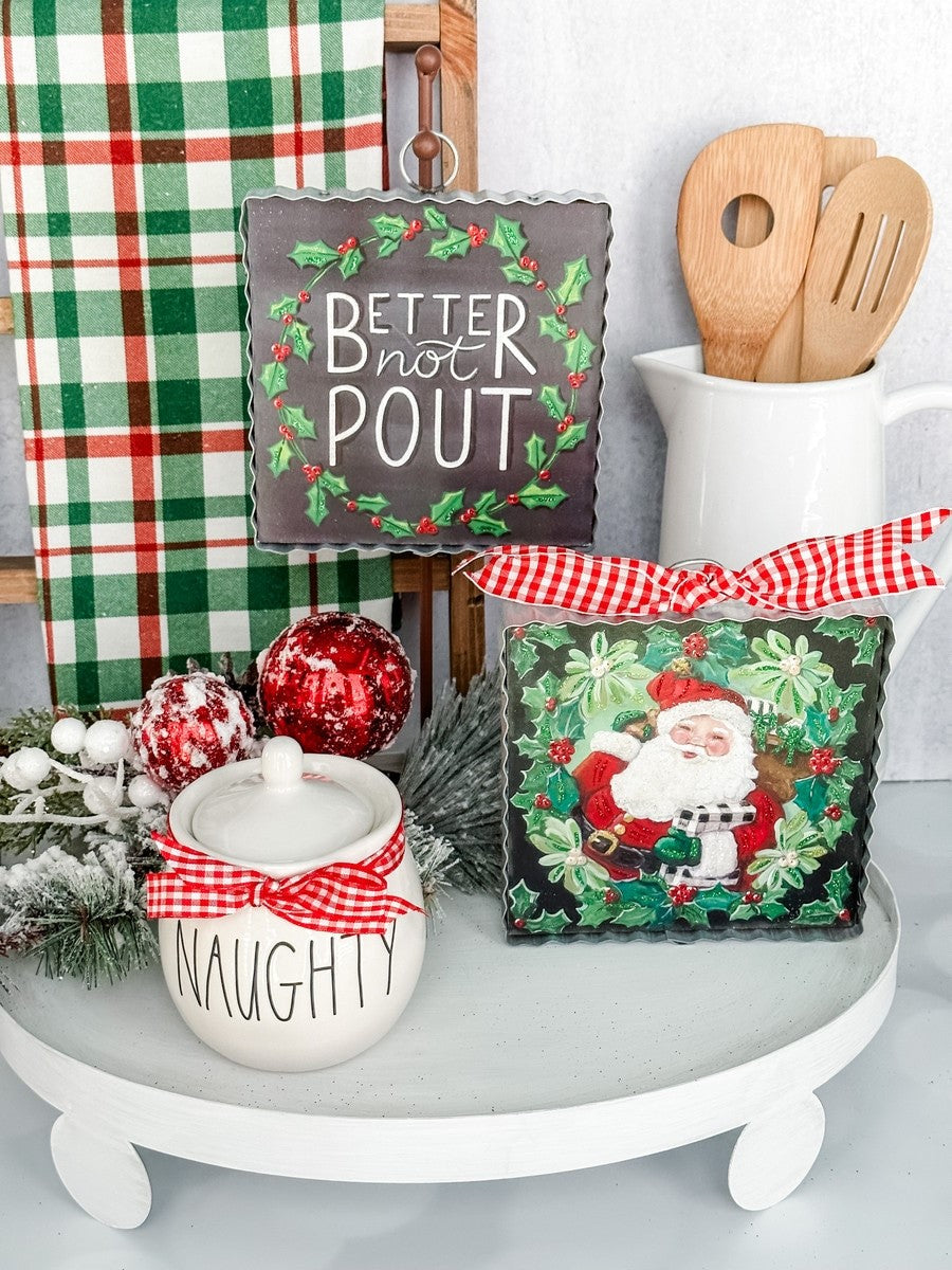 Mini "Better Not Pout" Wreath Print