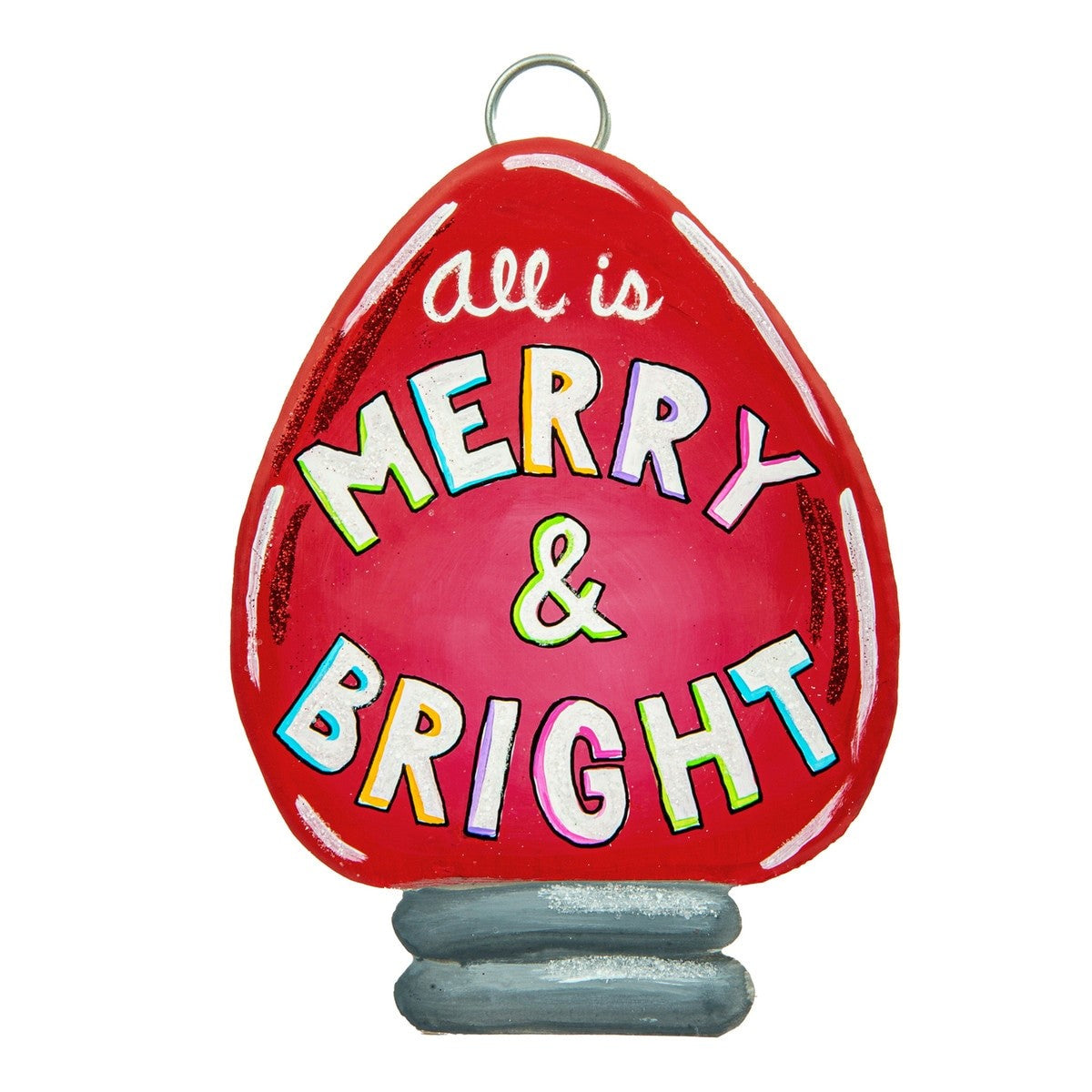 Mini Merry & Bright Bulb Charm