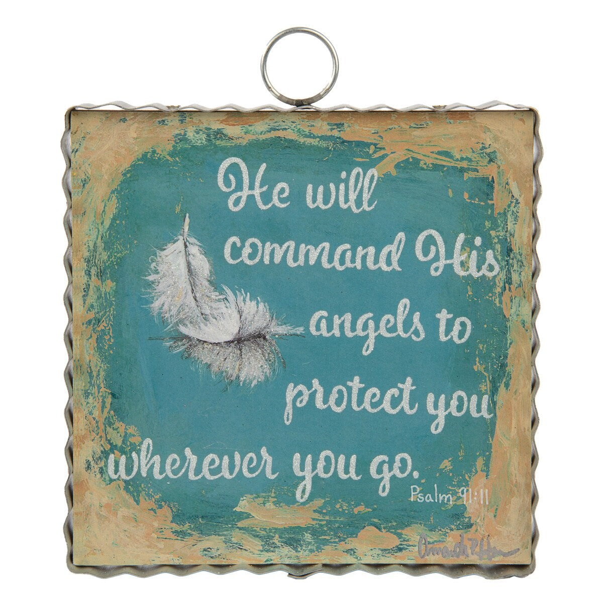 Mini An Angels Protection, Psalm 91:11 Print