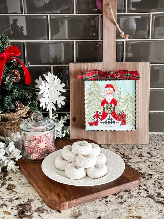 Mini Elegant Santa Print