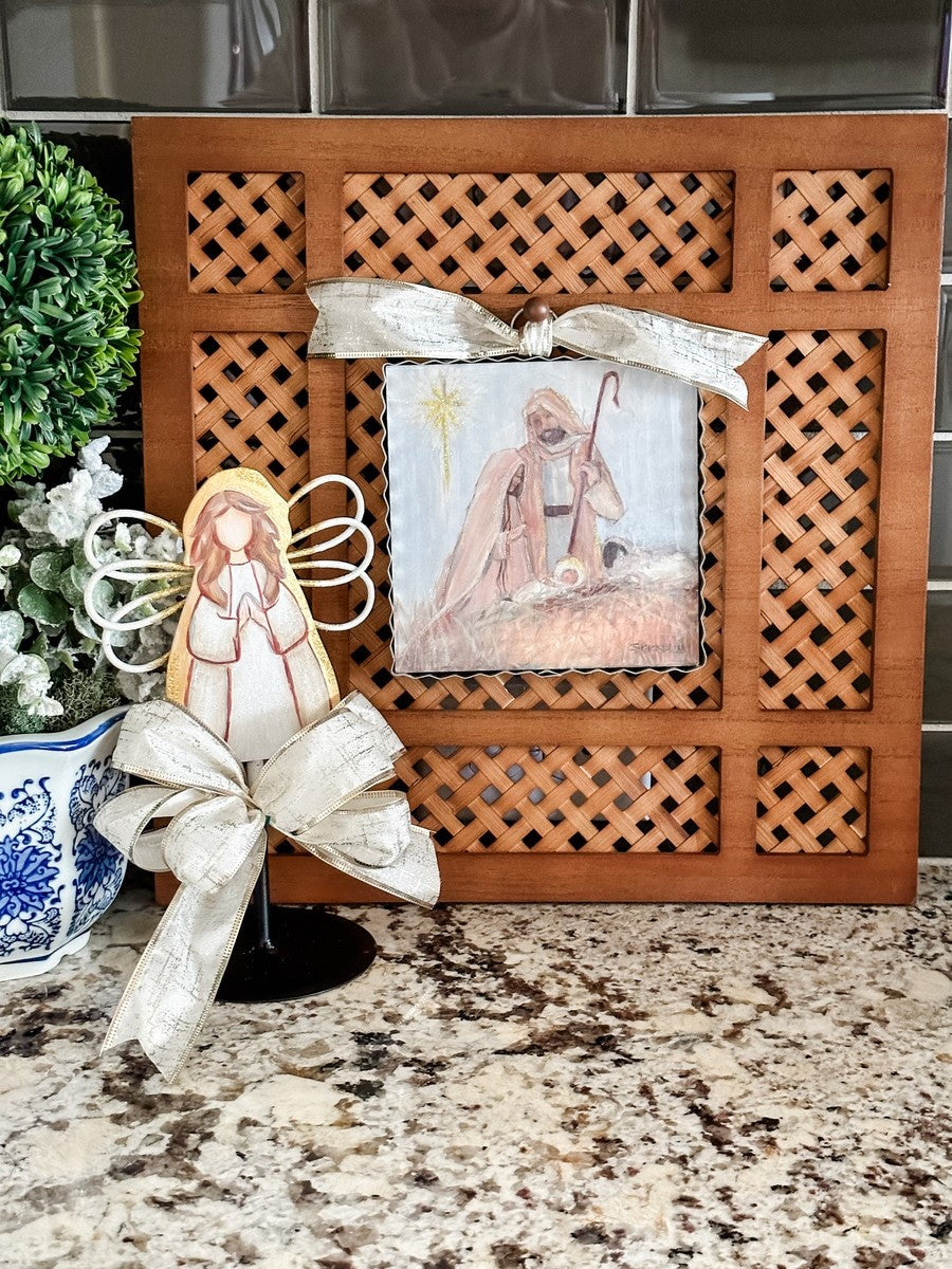 Mini Natural Nativity Print