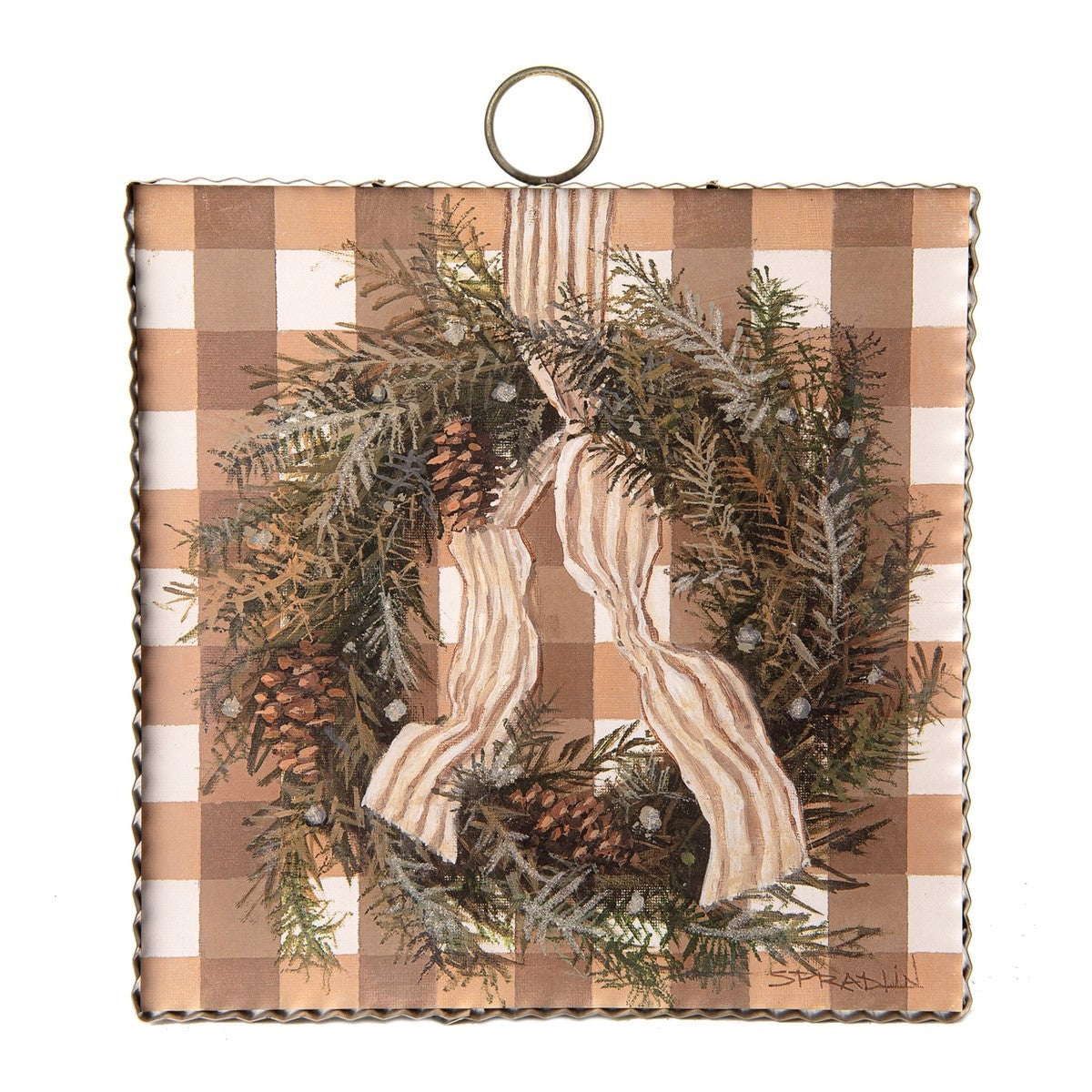 Mini Natural Wreath Print