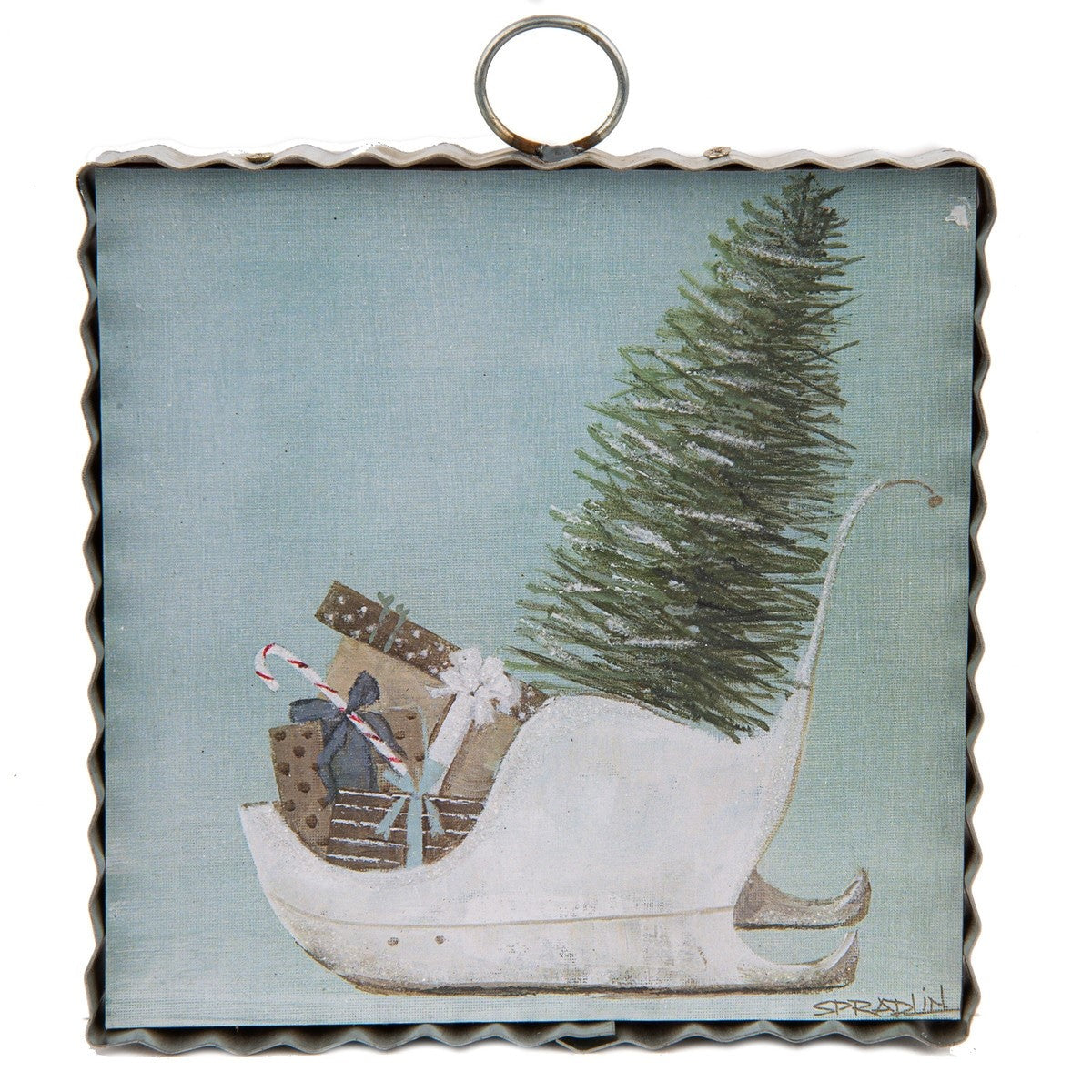 Mini Slipper Sleigh Print