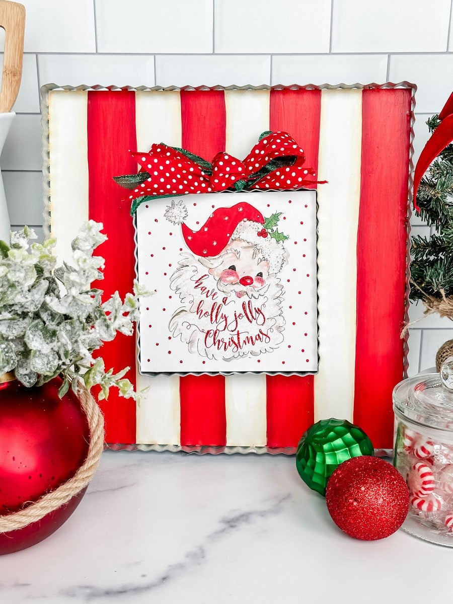 Mini Holly Jolly Santa Print