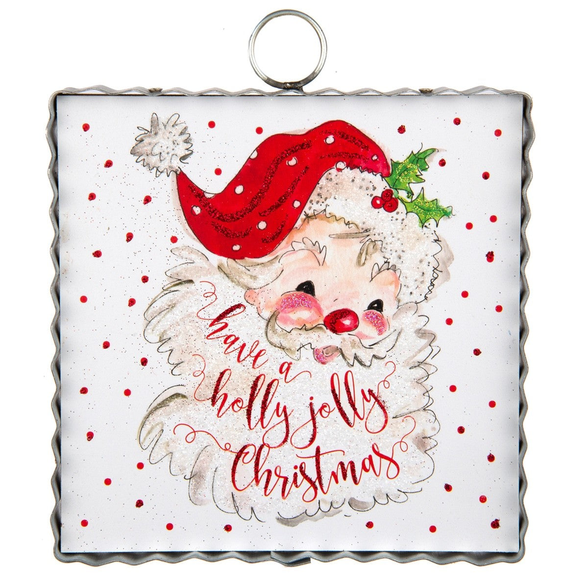 Mini Holly Jolly Santa Print