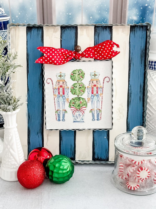 Mini Blue Nutcrackers Print