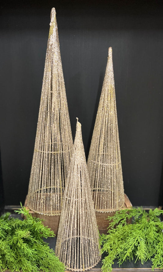 Platinum Wire Trees Set of 3