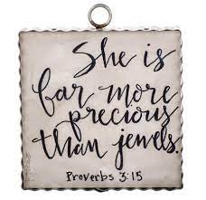 Mini Proverbs 3:15 Inspiration Print