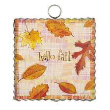 Mini "Hello Fall" Leaves Print