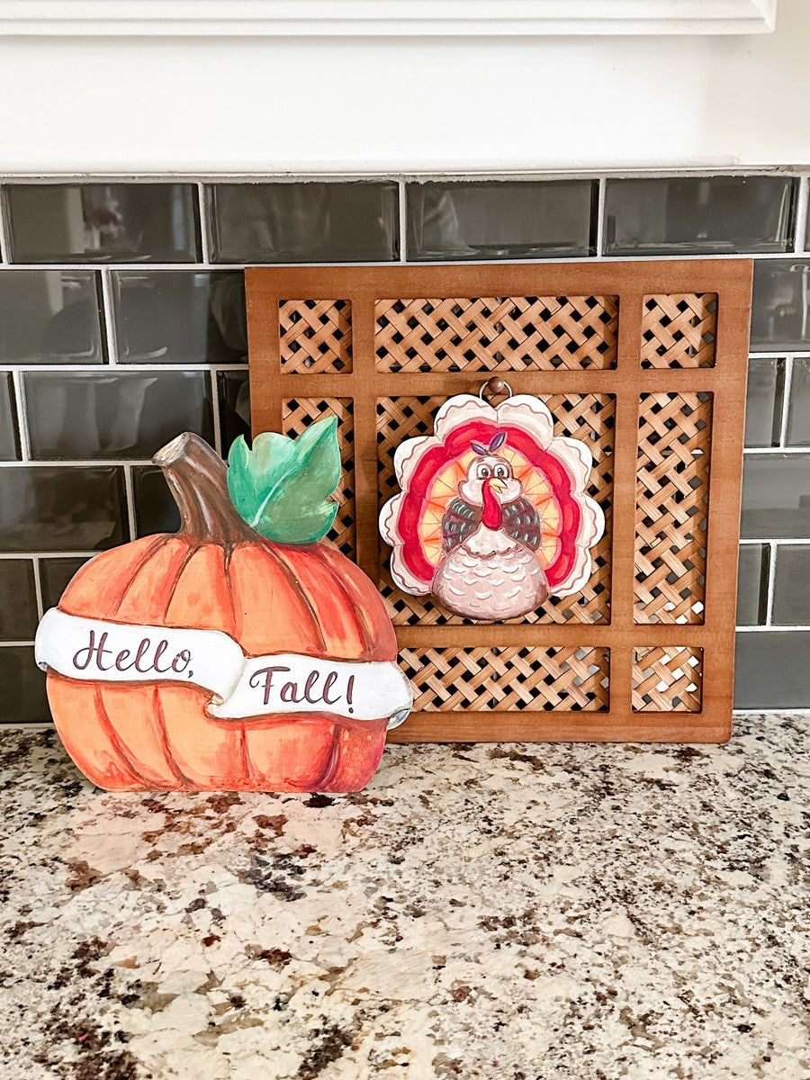 Mini Artful Turkey Charm