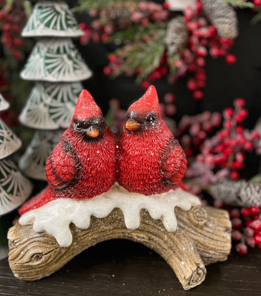 Resin Christmas Love birds