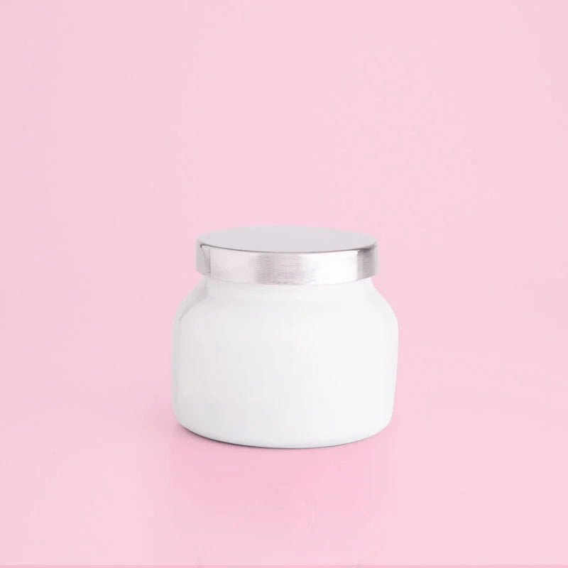 Volcano White Petite Jar, 8 oz